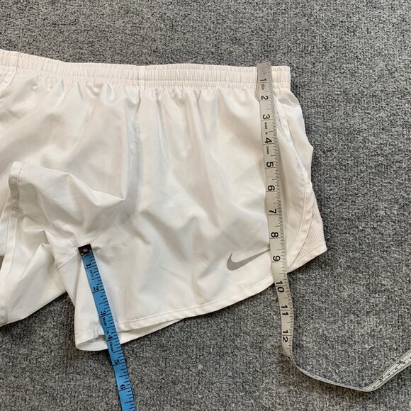 Nike Shorts Womens XS Extra Small White Dri Fit Tempo Brief Lined 3.5 In Running - Picture 4 of 12